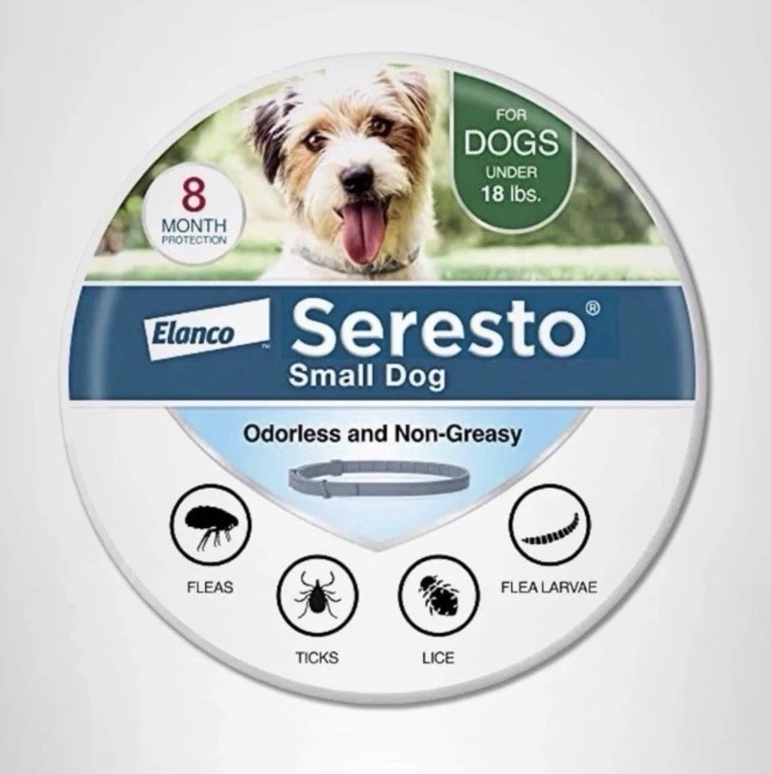 Seresto Flea & Tick Collar SMALL DOGS UP TO 18 lbs – 8 Month Protection