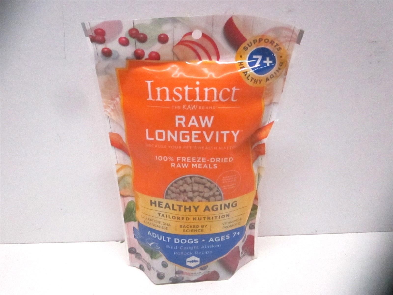 Instinct 4.5oz Pollock Raw Longevity Freeze-Dried Adult Dog Food – 02/2026