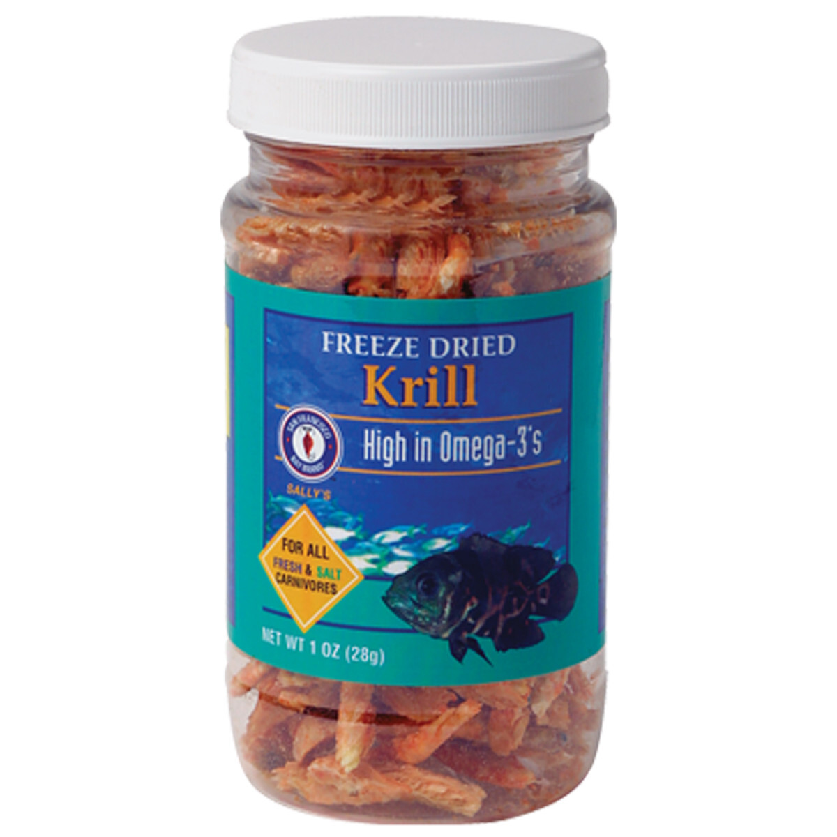 San Francisco Bay Brand Freeze Dried Krill 1 oz High in Omega-3’s Fish Food