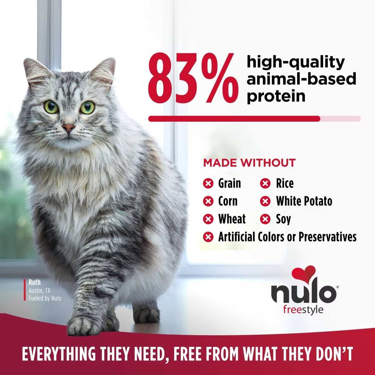 Nulo Freestyle High Protein Cat & Kitten Dry Food Chicken & Cod Recipe 14lb