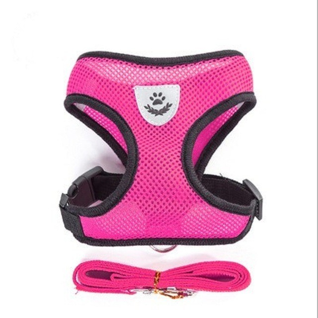 Cat Harness Vest Walking Lead Leash For Puppy Dogs Collar Polyester Adjustable