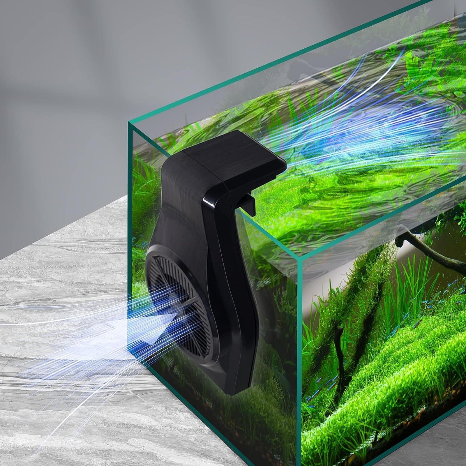 Aquarium Cooling Fan Fish Tank Chiller Adjustable Speed for Shrimp Coral