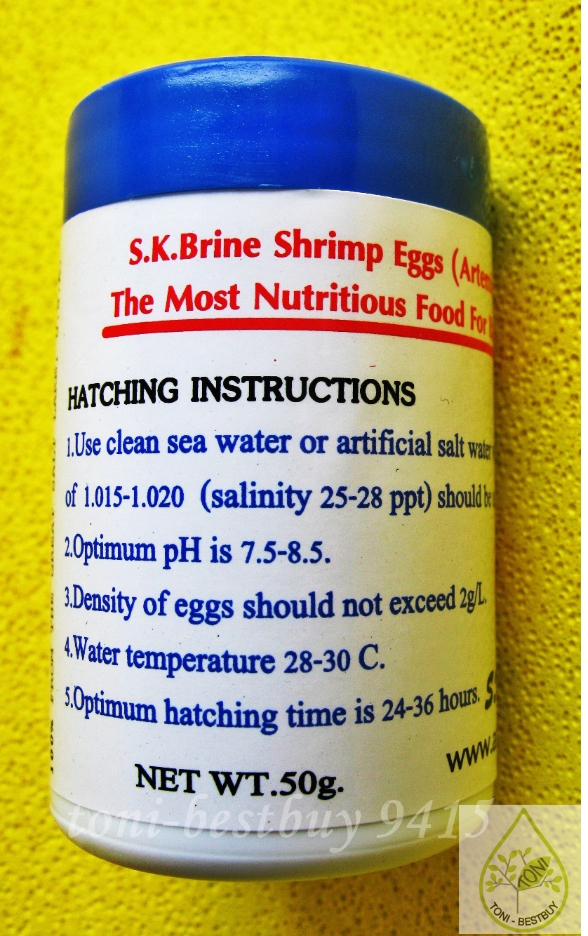 150 g. Brine Shrimp Egg Pet Fish Best NEW Quality Premium Artemia Cysts