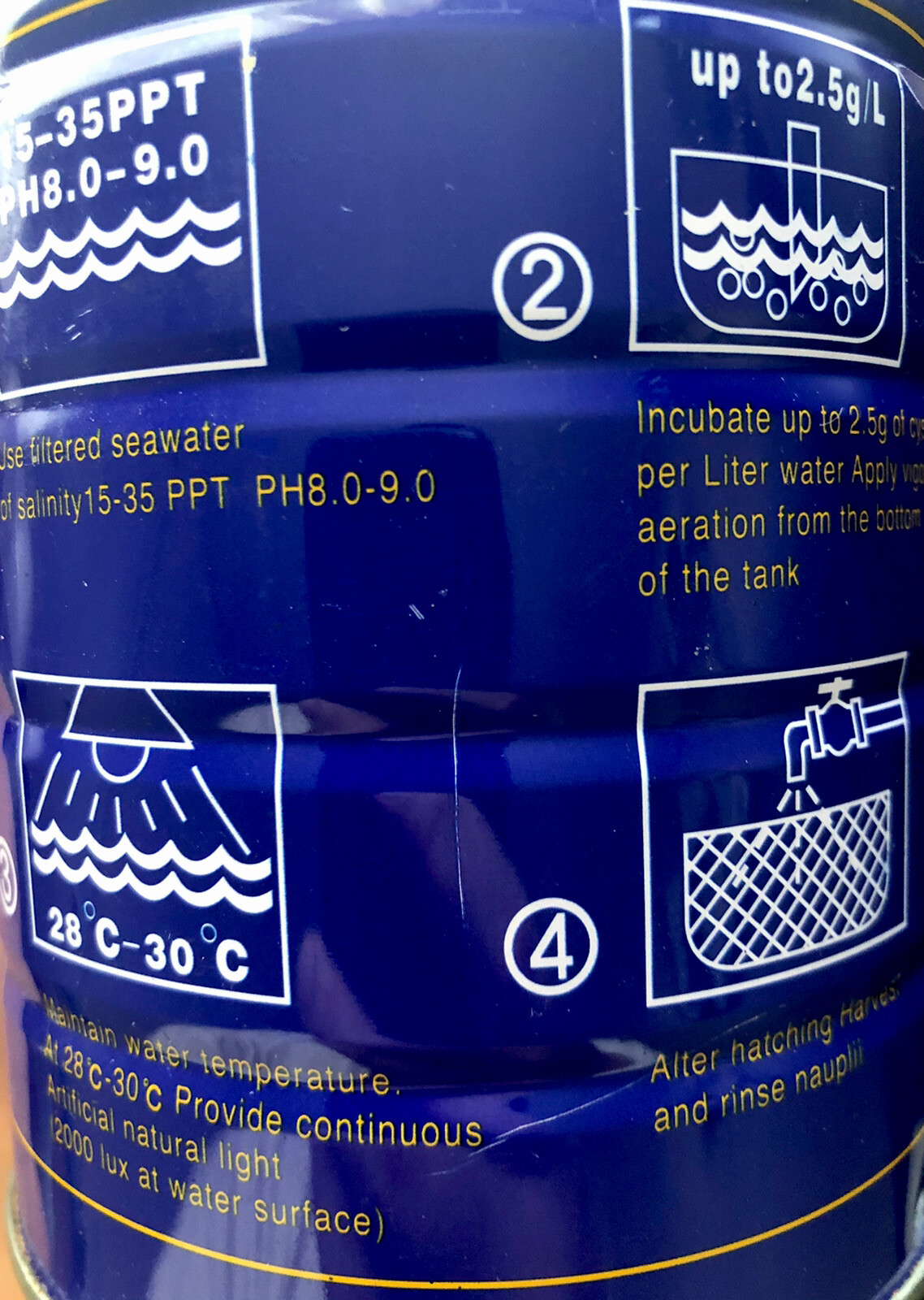 Decapsulated(Non-Hatching/shell-free) Brine Shrimp Eggs 15OZ 425grs for guppies