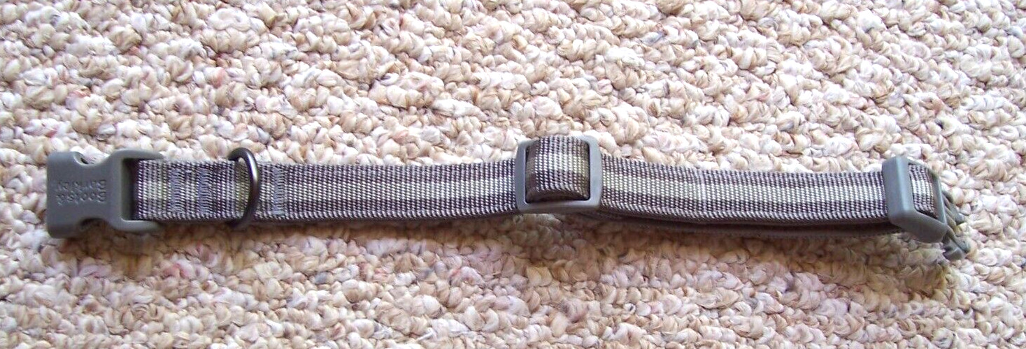 Boots and Barkley Dog Collar Gray & Silver