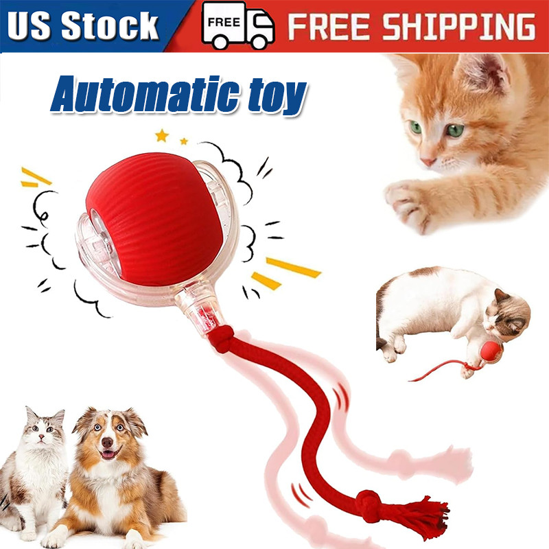 Smart Automatic Rolling Ball – Electric Self-Moving Pet Toy for Cats & Dogs