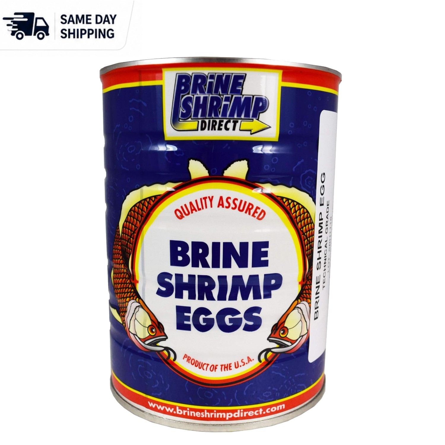 Brine Shrimp Eggs – Technical Grade 80% HR – 16 oz Can for Better Growth