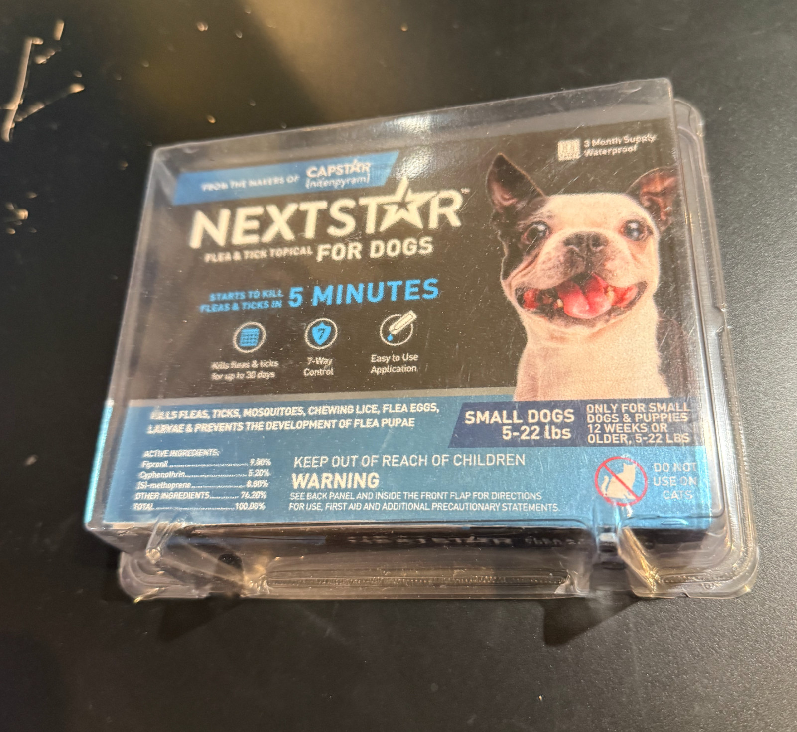 NextStar Flea & Tick Topical Treatment for Dogs – 3 Month Supply Small 5-22 Lbs