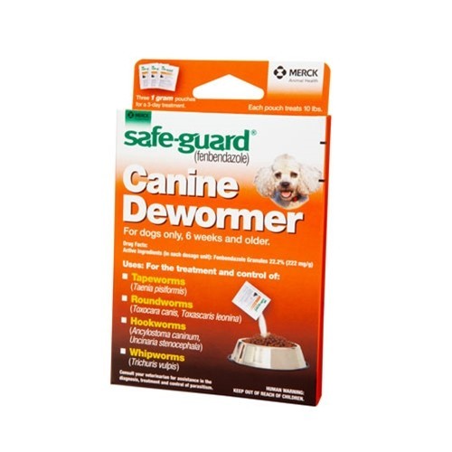 Safe-Guard Canine Dewormer 1 gm Pouches 3ct