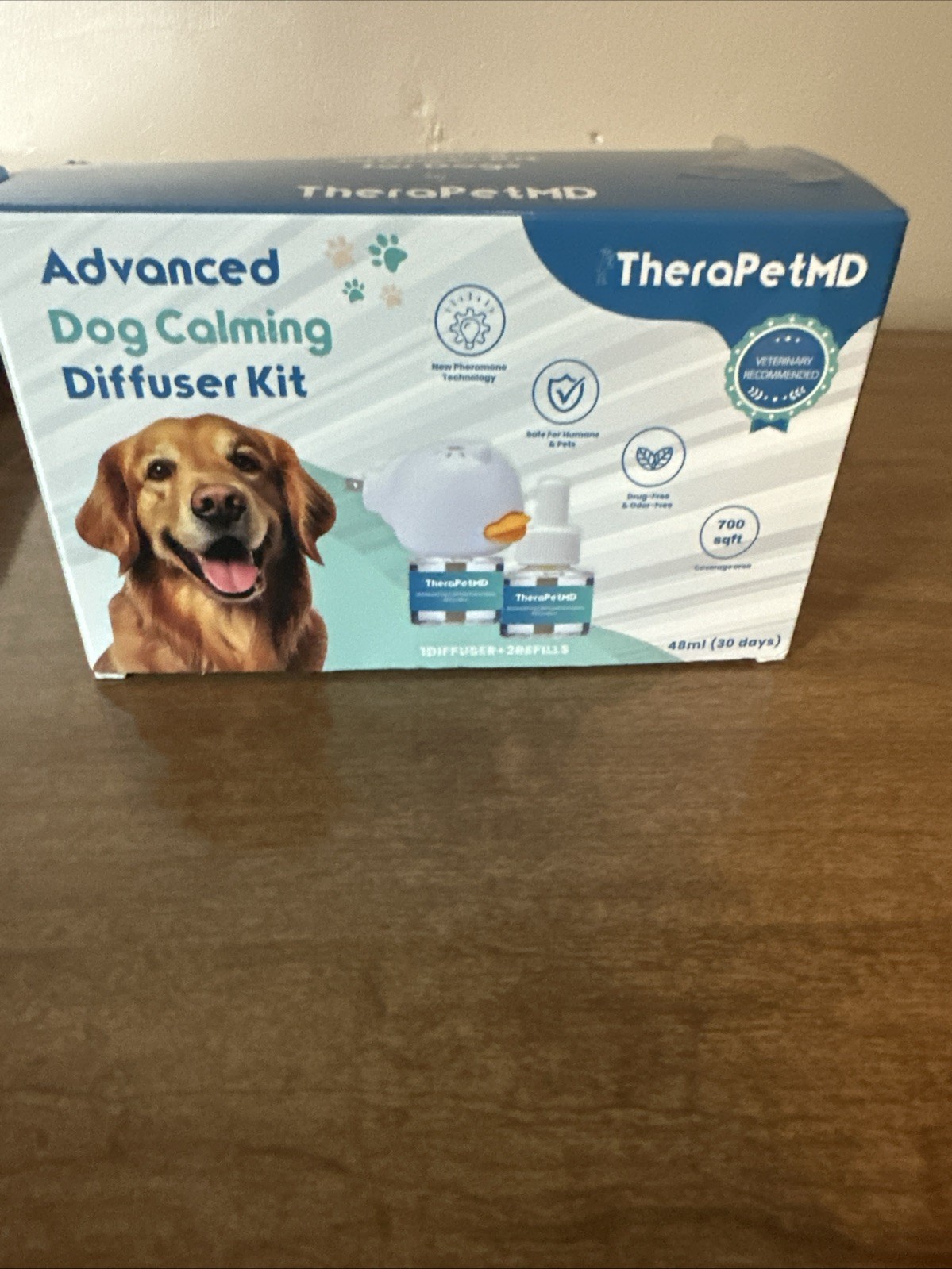 TheraPetMD Advanced Dog Calming Diffuser Kit 1 Diffuser 2Refill 48ml 30 Days New