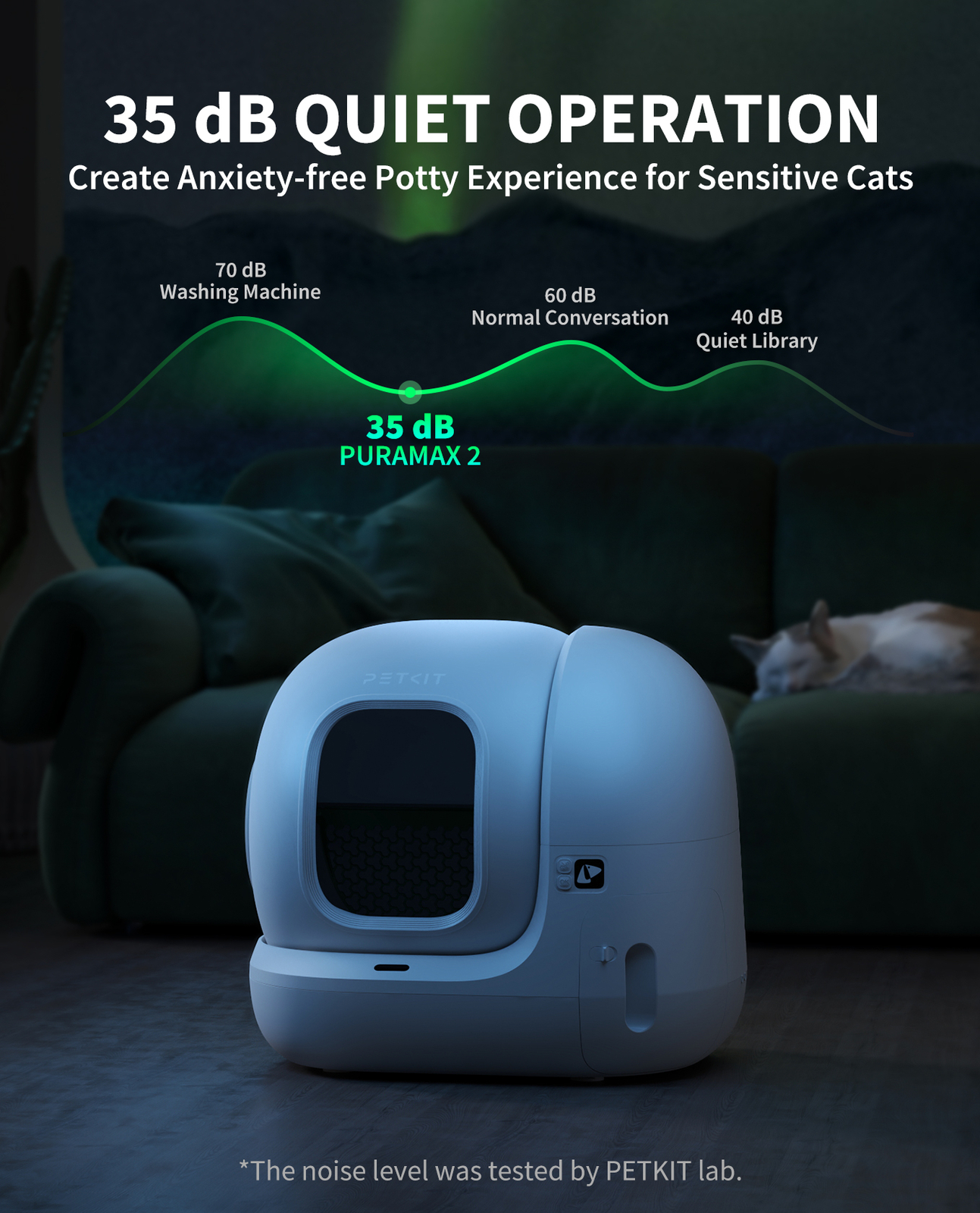PETKIT PuraMax 2 Self Cleaning Cat Litter Box App Control/Odor-Free with K3& N50