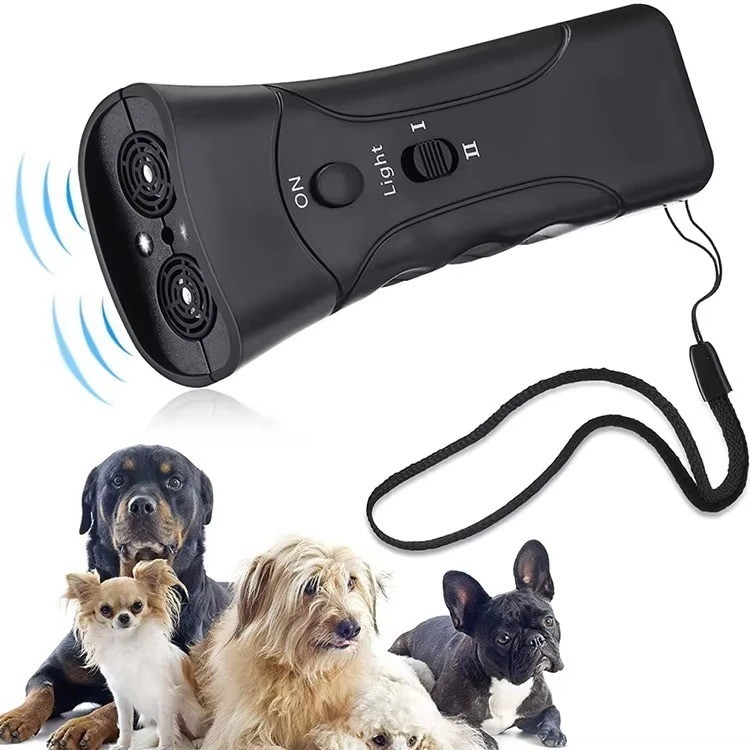 Ultrasonic Anti Dog Barking Device Pet Trainer LED Light Gentle Chaser Style USA