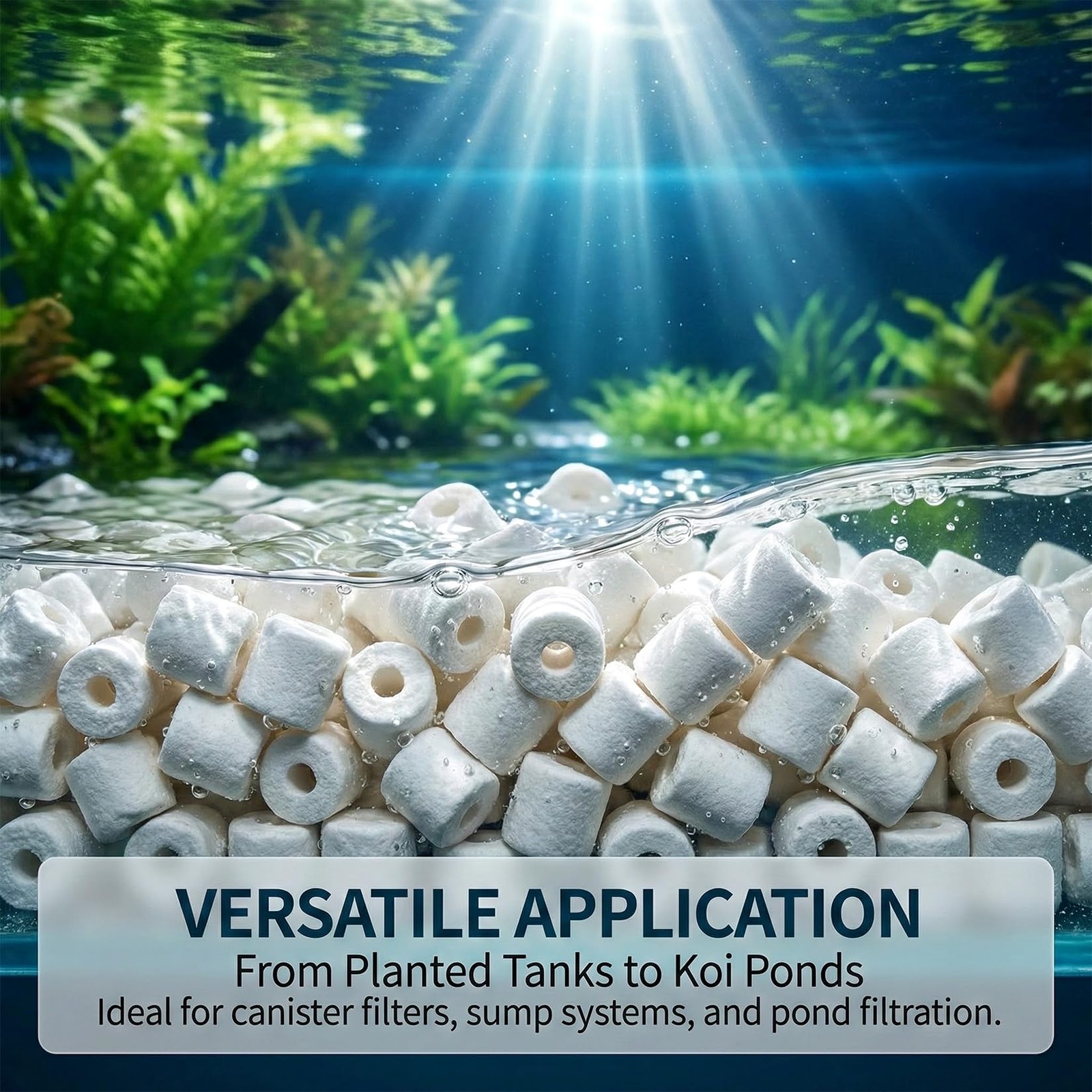 6 Bags Ceramic Rings for Aquarium Filter 850g Bio Ceramic Media Balls Replac…