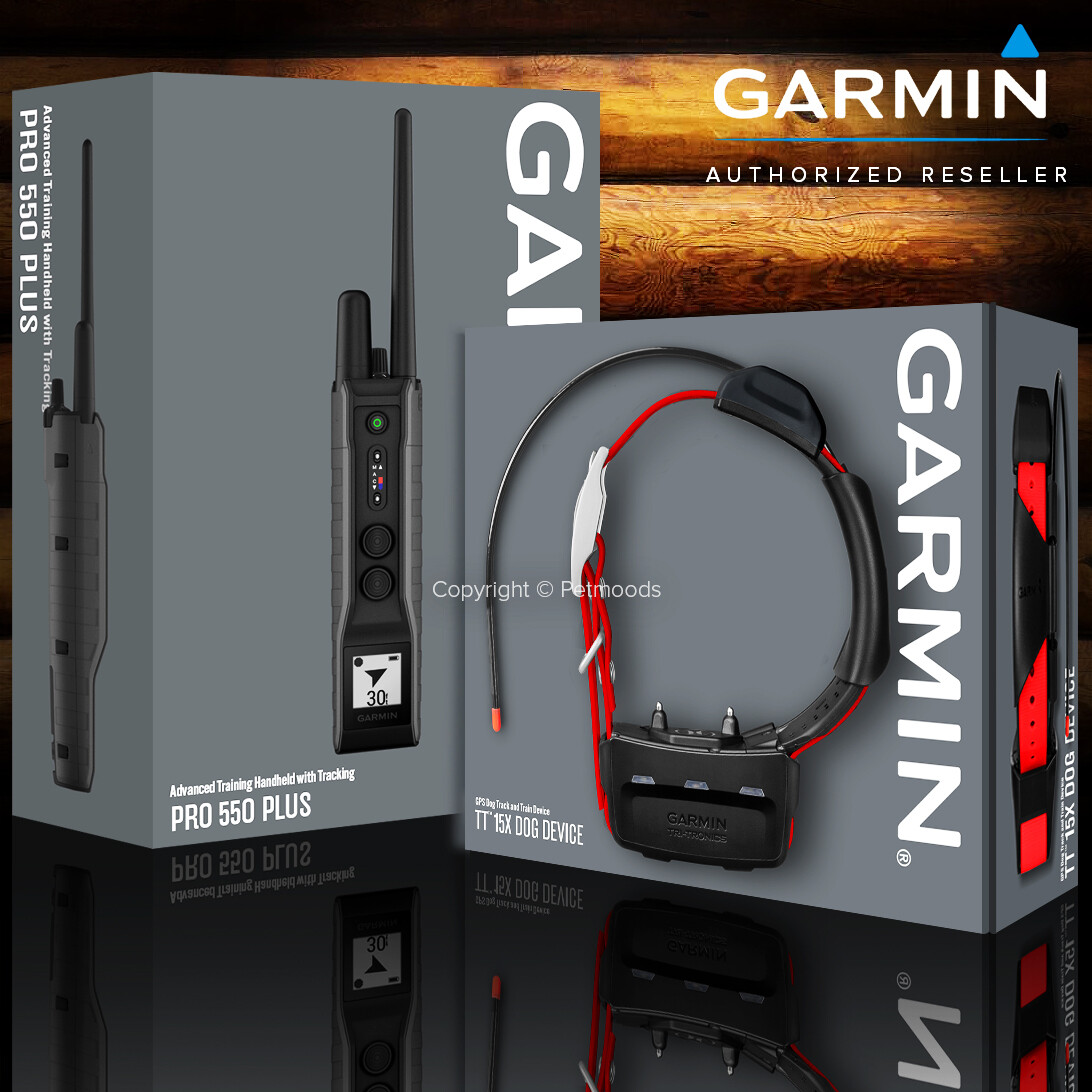 Garmin Pro 550 Plus Bundle Dog Tracking and Training TT15X Collar Device GPS
