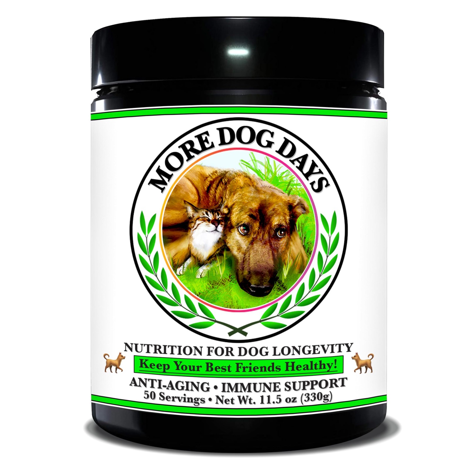 More Dog Days – Anti-Aging & Immune Support | Organic, Black, White & Green