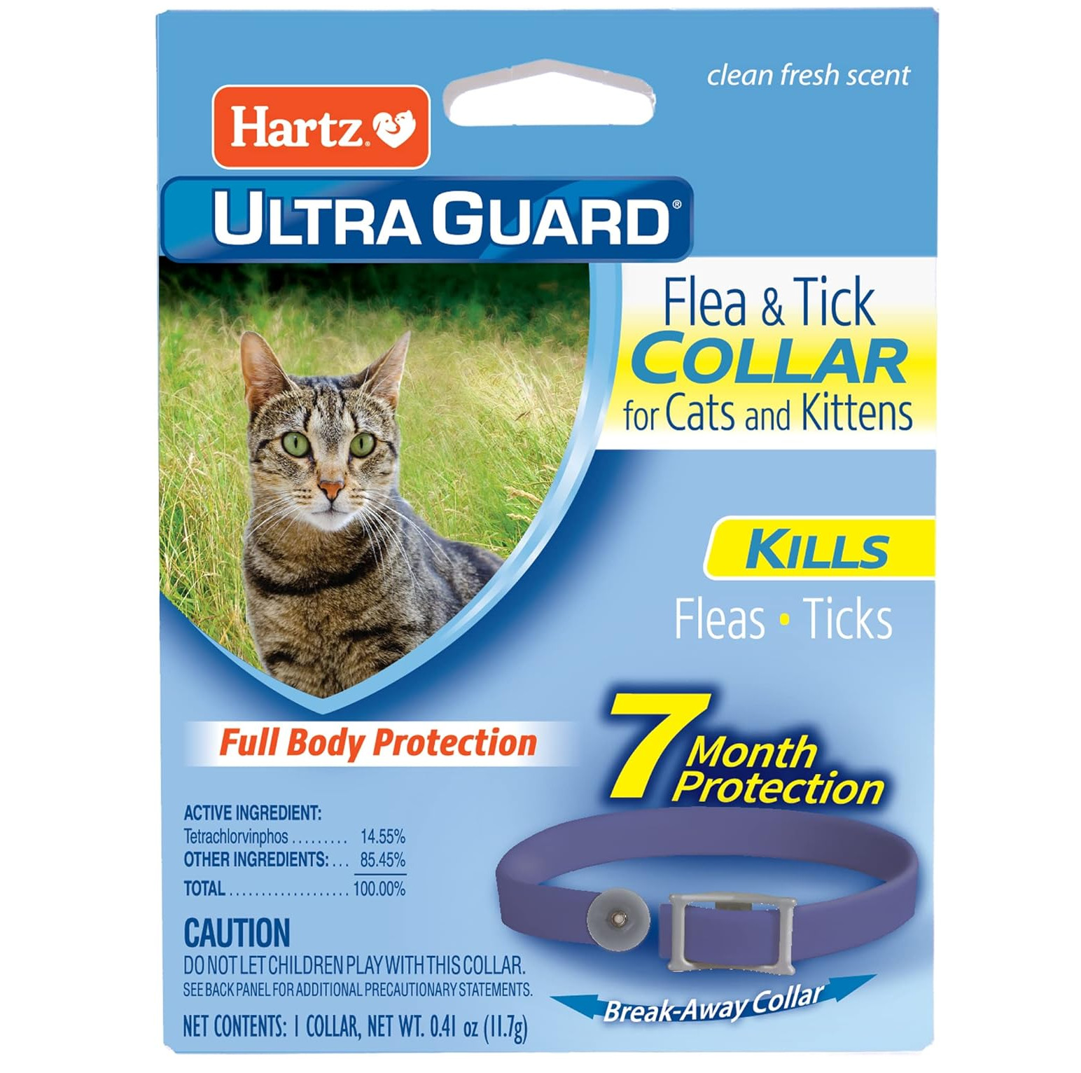 Hartz UltraGuard Purple Flea & Tick Collar for Cats and Kittens – 7 Month Protec