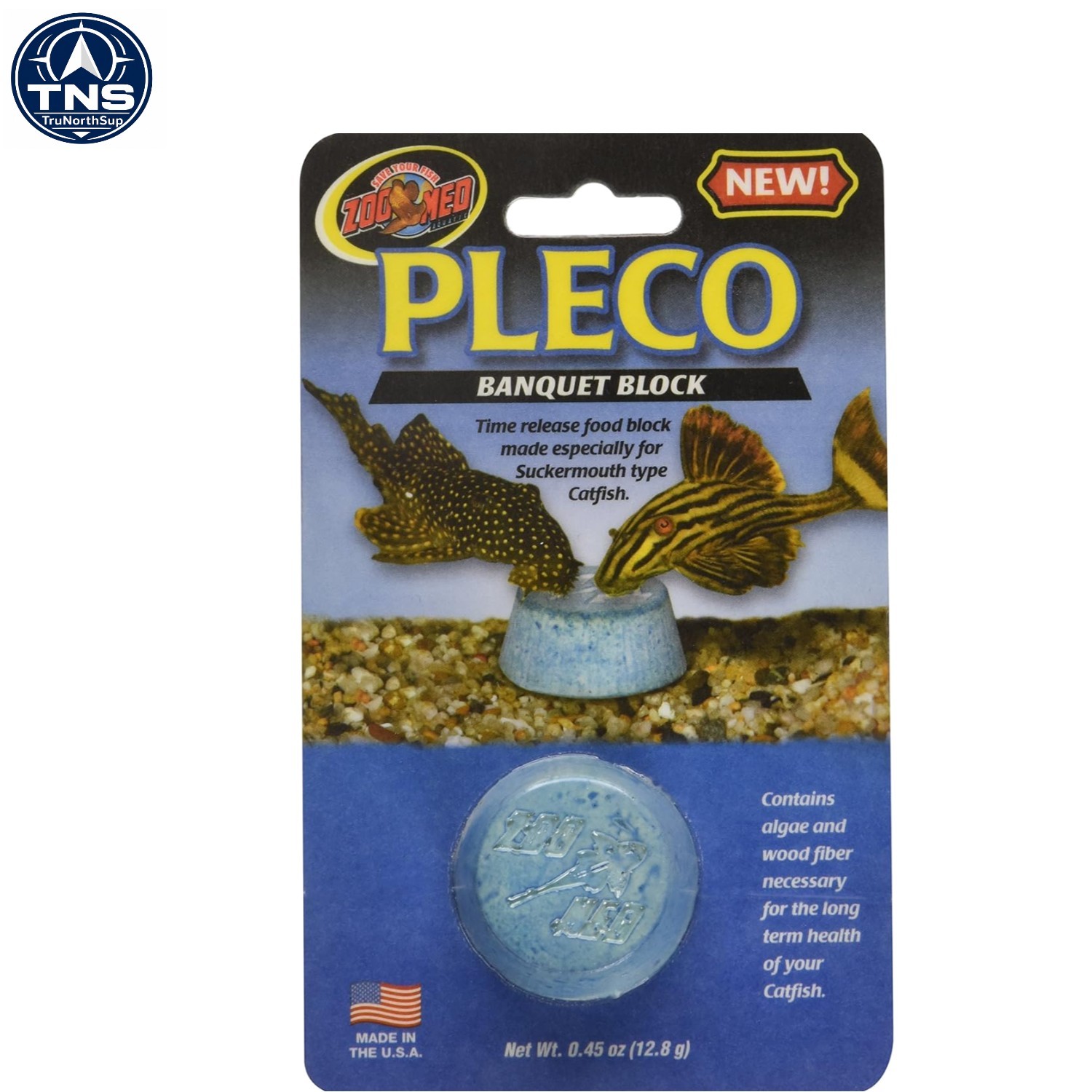 Laboratories AZMBB8 Pleco Banquet Block Fish Food All Life Stages Time-Release