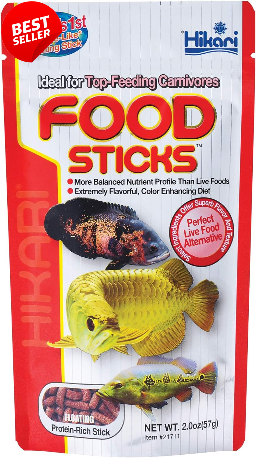 AHK21711 Tropical Carnivore Sticks Fish Food 2 Oz Large Carnivorous Fish – US