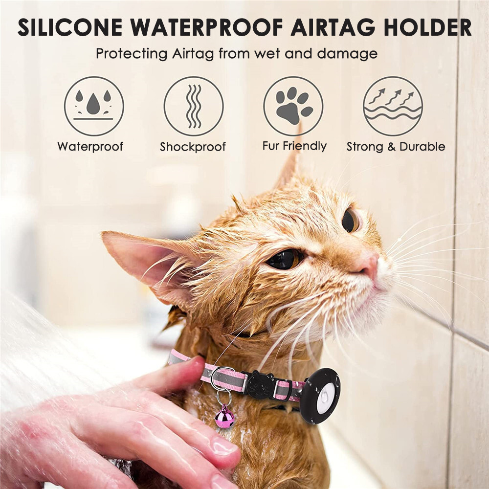 Airtag Dog Cat Collar Holder Case for Apple Air Tag Protective Pets Anti Lost