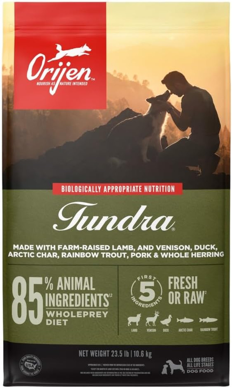 ORIJEN TUNDRA Dry Dog Food 23.5 lb Grain Free High Protein for All Life Stages