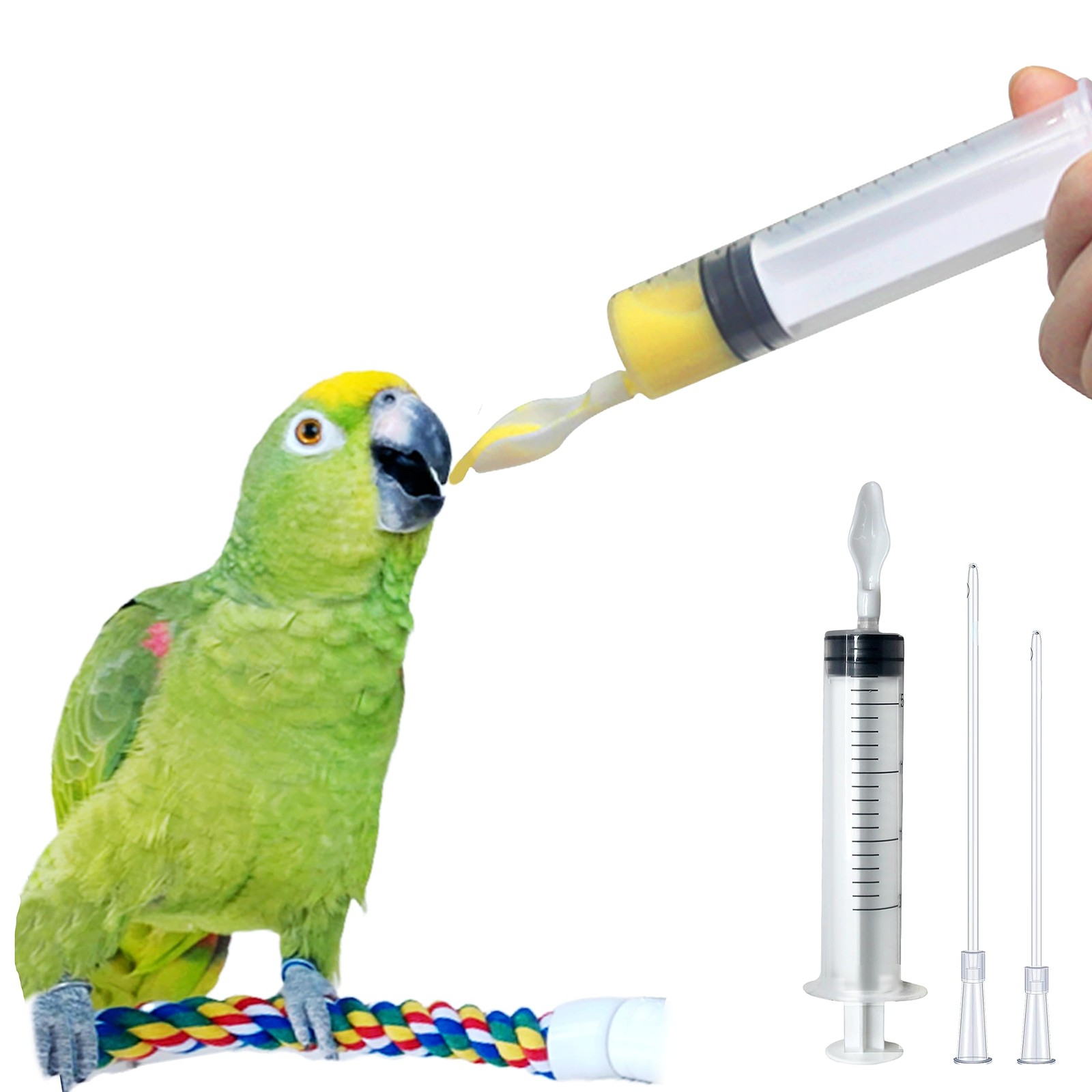 Baby Bird Feeding Syringe,Parrot Small Pet,Manual Syringe Feeder, Milk Water,…