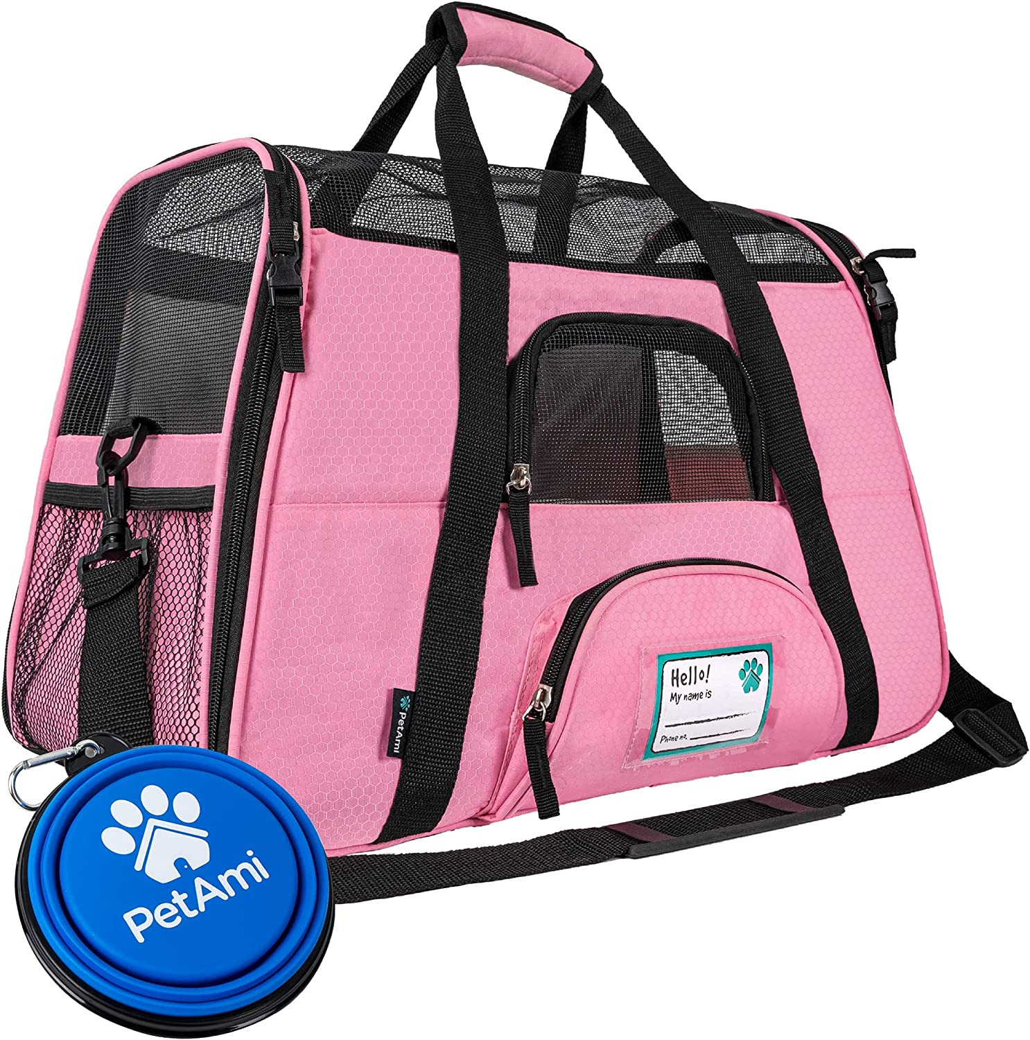 Airline Approved Pet Carrier for Cats & Small Dogs, up to 18 lbs Pink