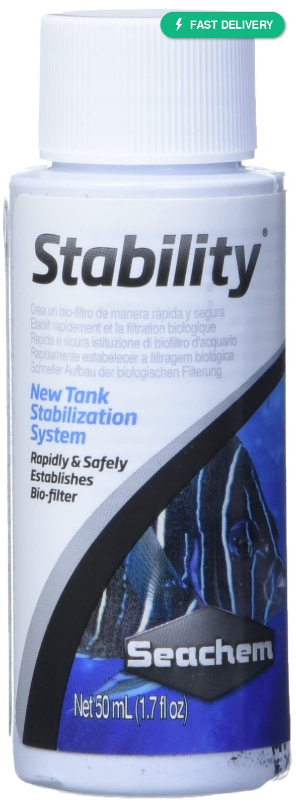 Seachem Stability 50ml Fish Tank Aquarium Water Treatment Freshwater Marine