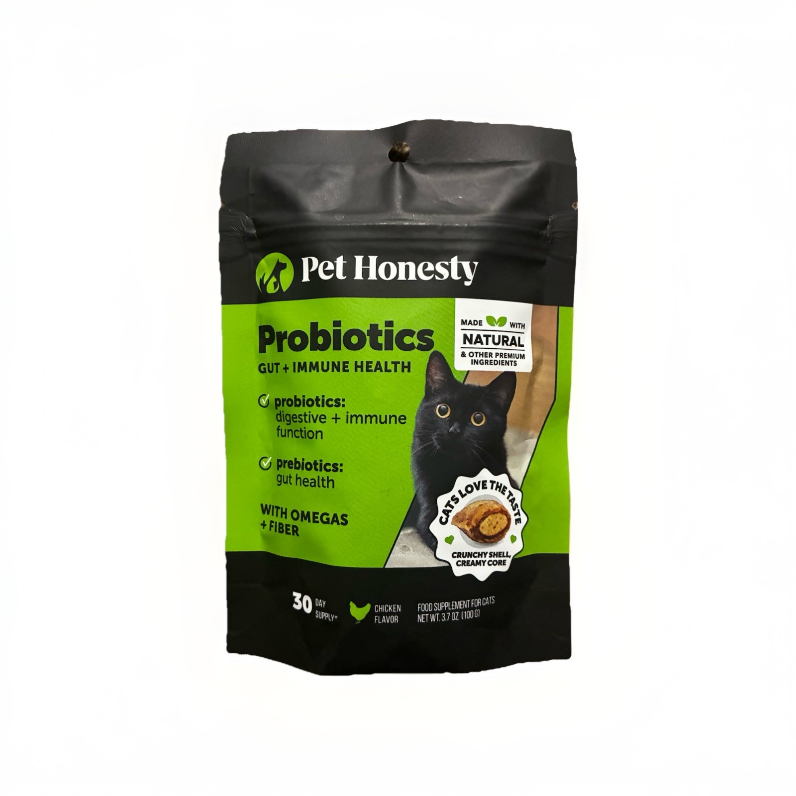 Pet Honesty Probiotics Gut + Immune Health for Cats Chicken Flavor 30 Day Supply