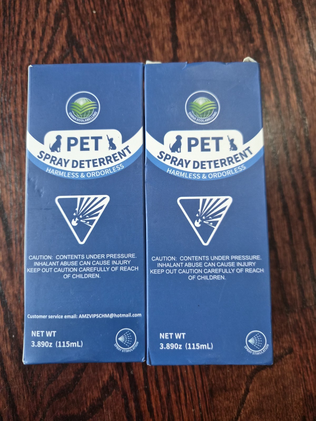 Pack Of 2 Pet Spray Deterrent Harmless & Odorless Refill Can 3.89oz (115mL)