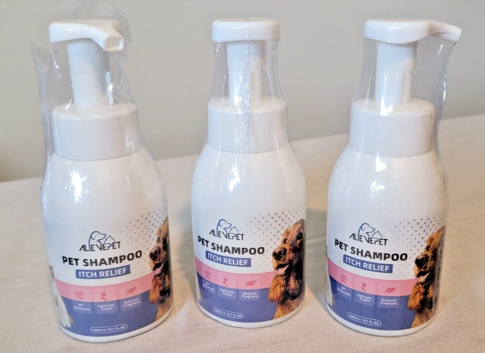 Alievepet Pet Shampoo Itch Relief 10.1oz Exp 10/2026 SEALED; BUY 2 GET 1 FREE