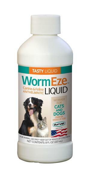 WormEze Liquid Wormer for Dogs and Cats – 8 fl. oz.