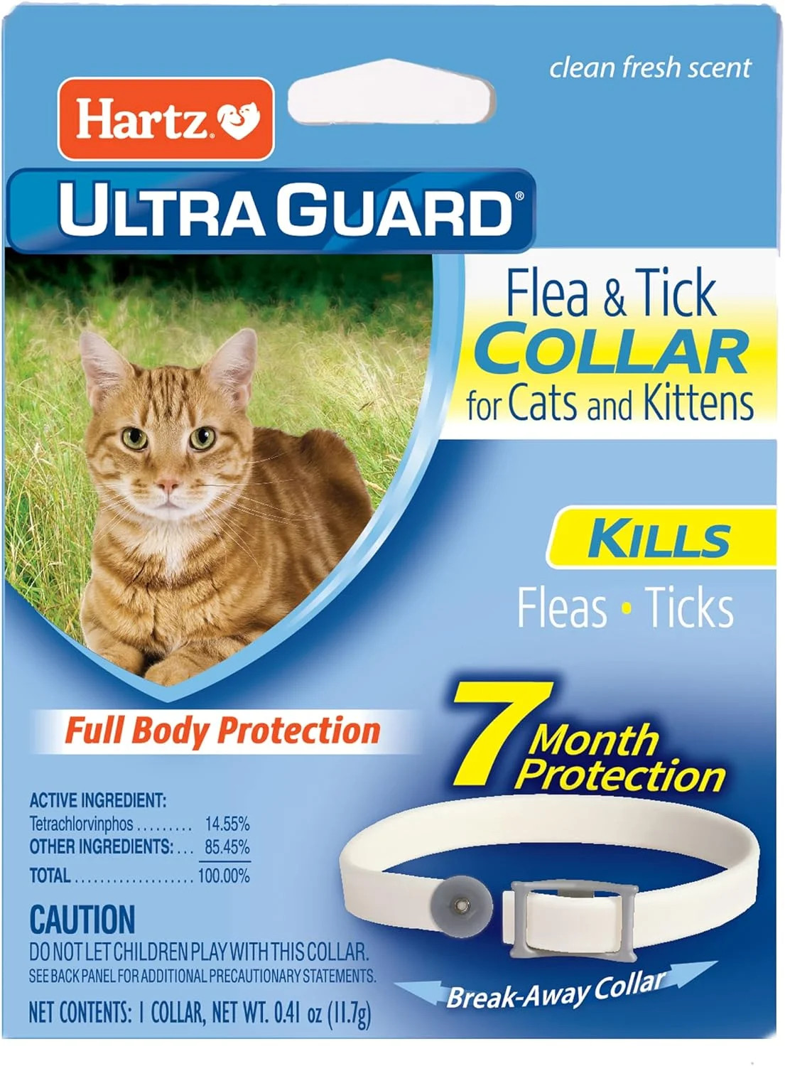 Hartz UltraGuard Flea & Tick Collar for Cats and Kittens, 7 Month Flea and Tick