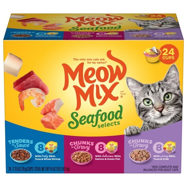 Seafood Selections Wet Cat Food with Shrimp, Salmon, Crab & Tuna Flavor