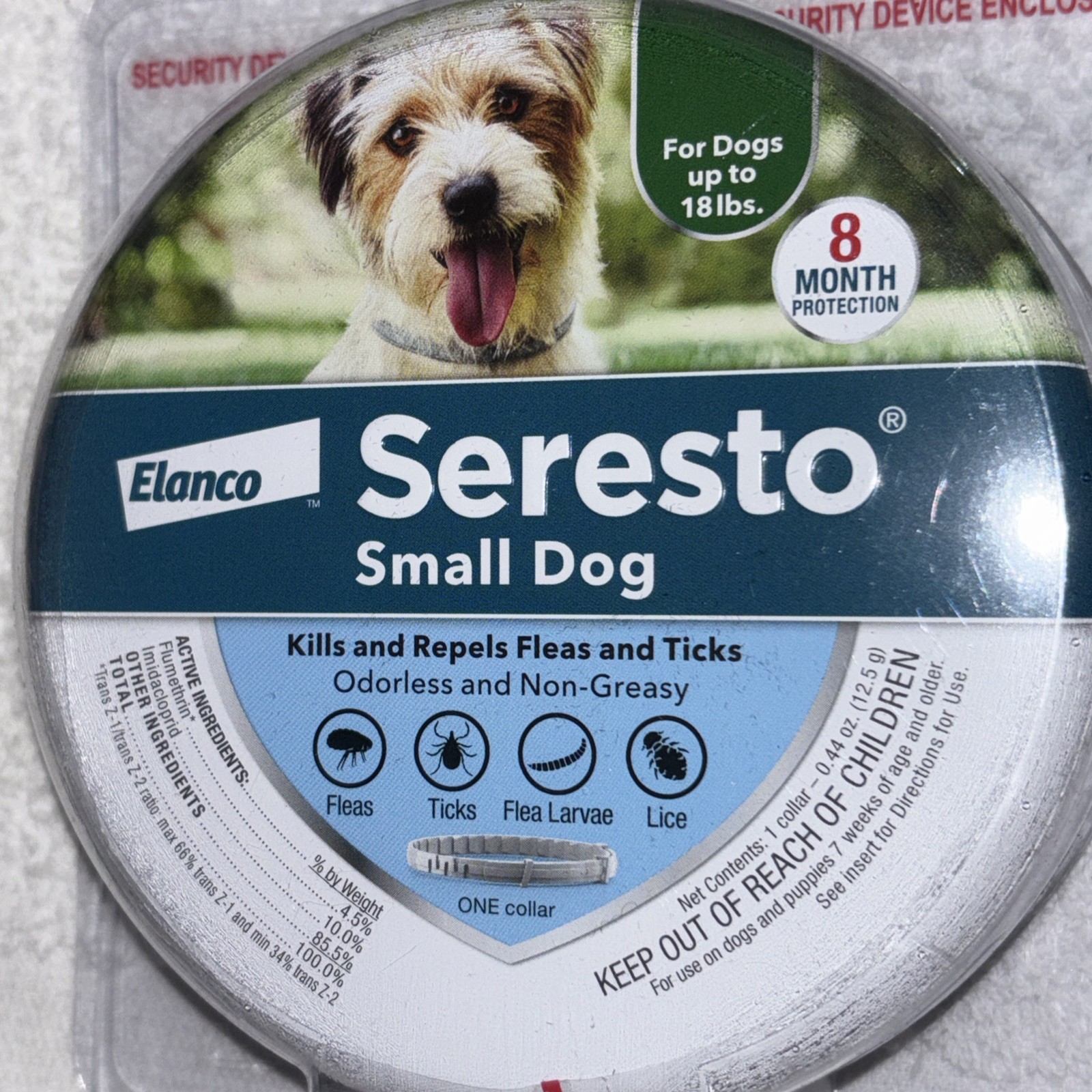 Seresto Flea and Tick Collar 8 Months Protection for Small Dogs NEW
