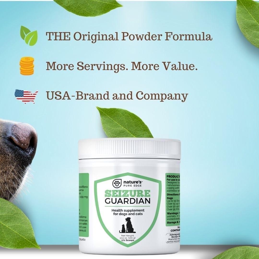 Seizure Support and Calming Aid for Dogs & Cats- Natural Epilepsy Relaxation Aid