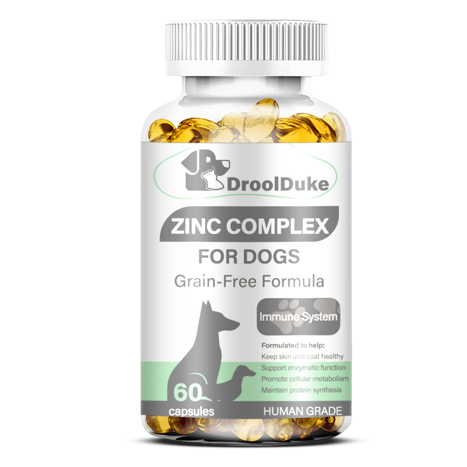 Zinc Supplement for Dog, Support Healthy Skin & Coat, Promote Normal Growth