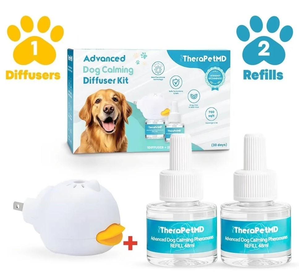 TheraPet MD Advanced Dog Calming Diffuser Kit (1 Diffuser + 2 Refills) FAST SHIP