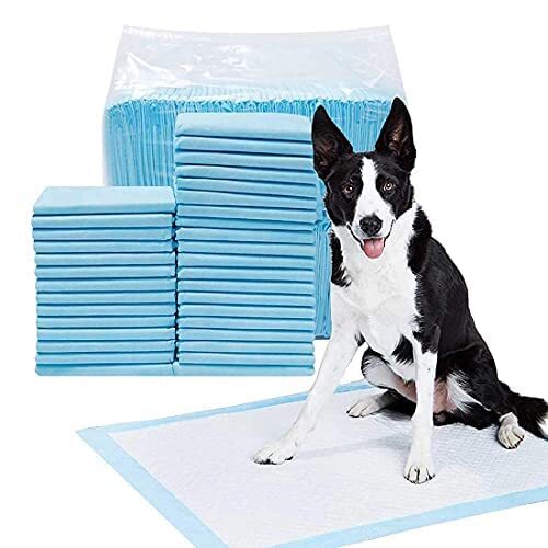 Pet Pads XL for Dogs Ultra-Absorbent Unscented Blue Pet Training Pads: 24″ x 36″