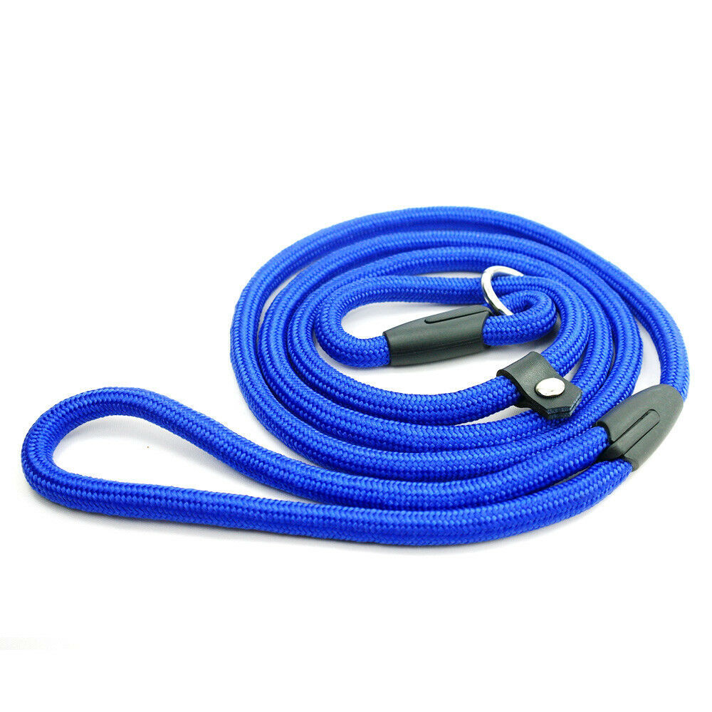 Dog Nylon Adjustable Loop Slip Rope Leash Lead Training Choke Pet Collar 130cm