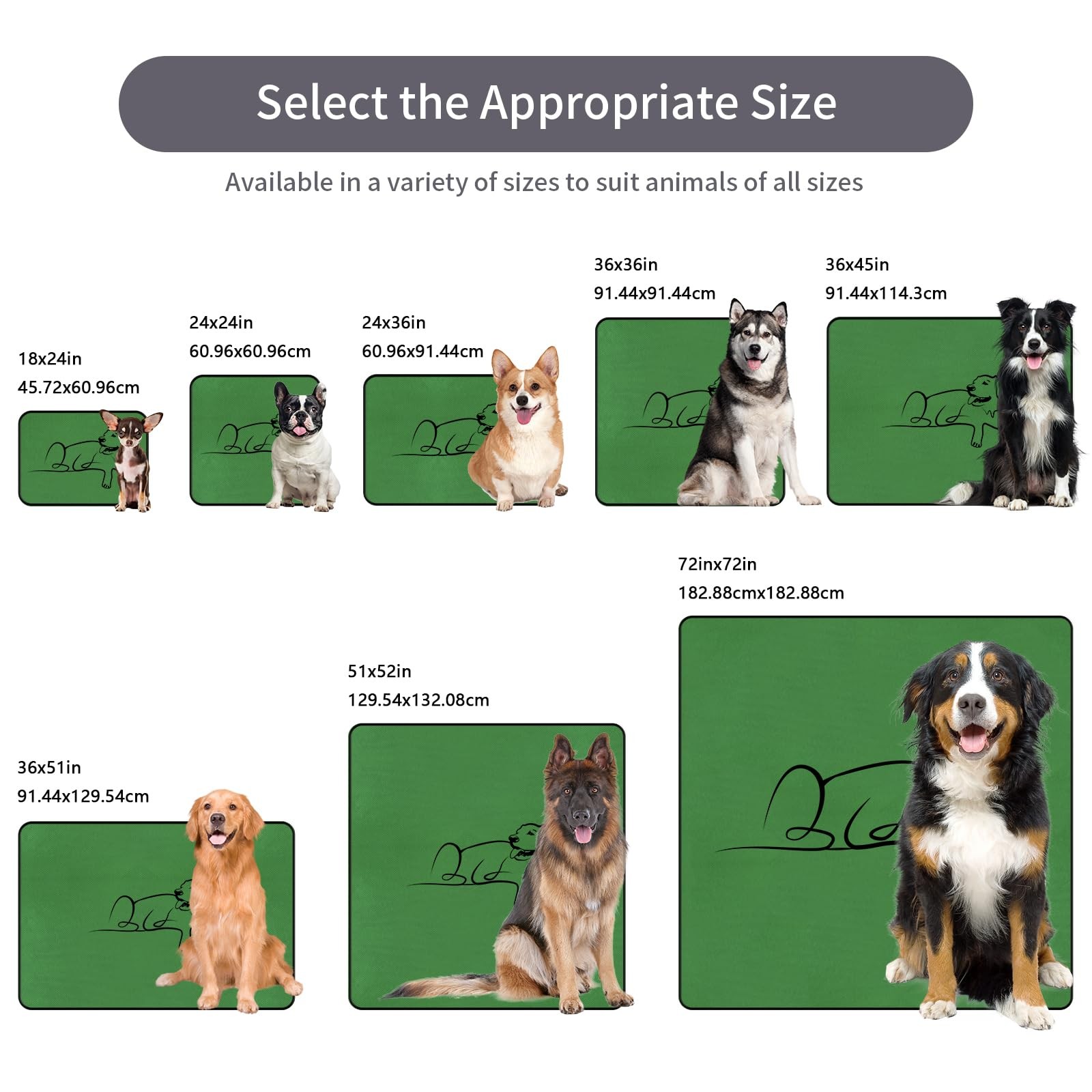 Zlune 4 Pack Washable Pee Pads for Dogs 18″x24″, Reusable Training Puppypads …