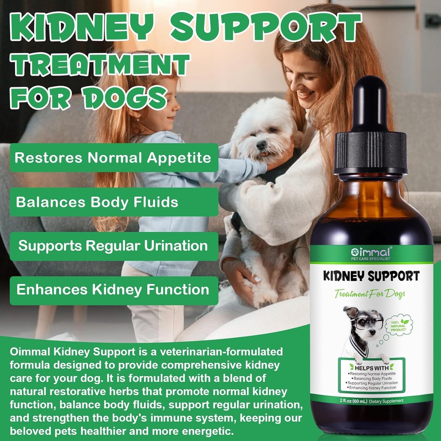 Kidney Support for Dogs, Support Urinate Regularly, Increase Immunity