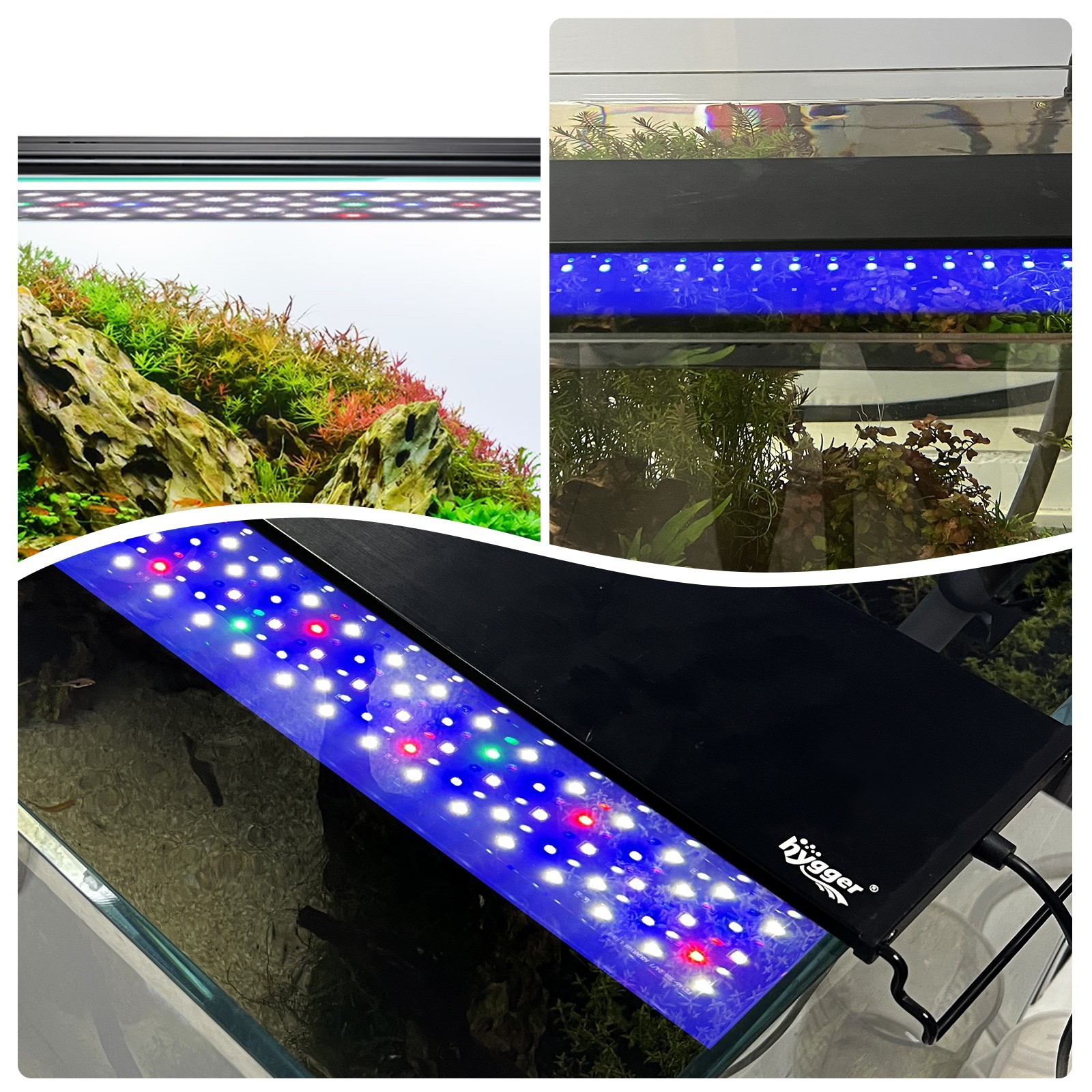 hygger 30″/36″/48″ Full Spectrum Aquarium LED Lighting RGB Aqua Plant Fish Tank