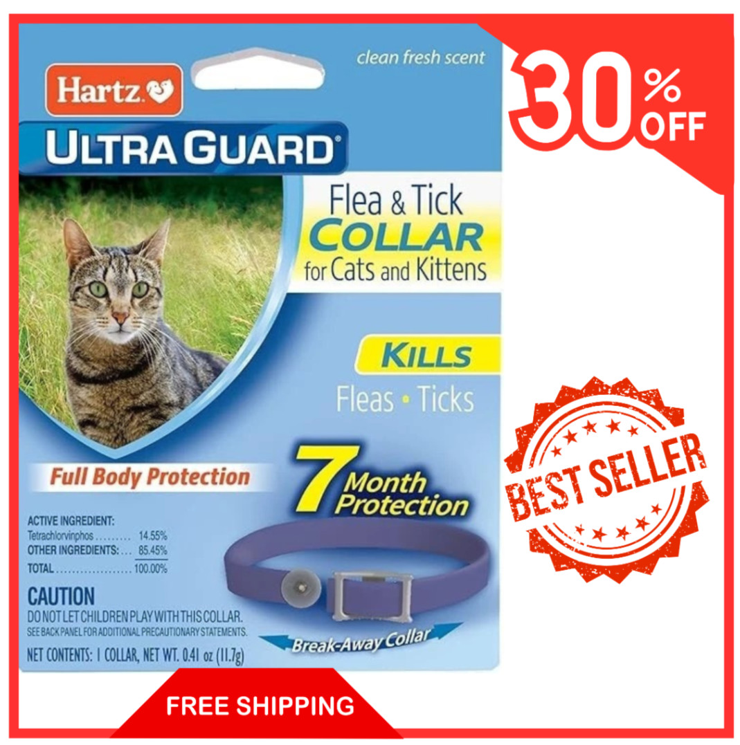 Hartz UltraGuard Flea & Tick Collar for Cats & Kittens 7 Months Protection, 1ct*