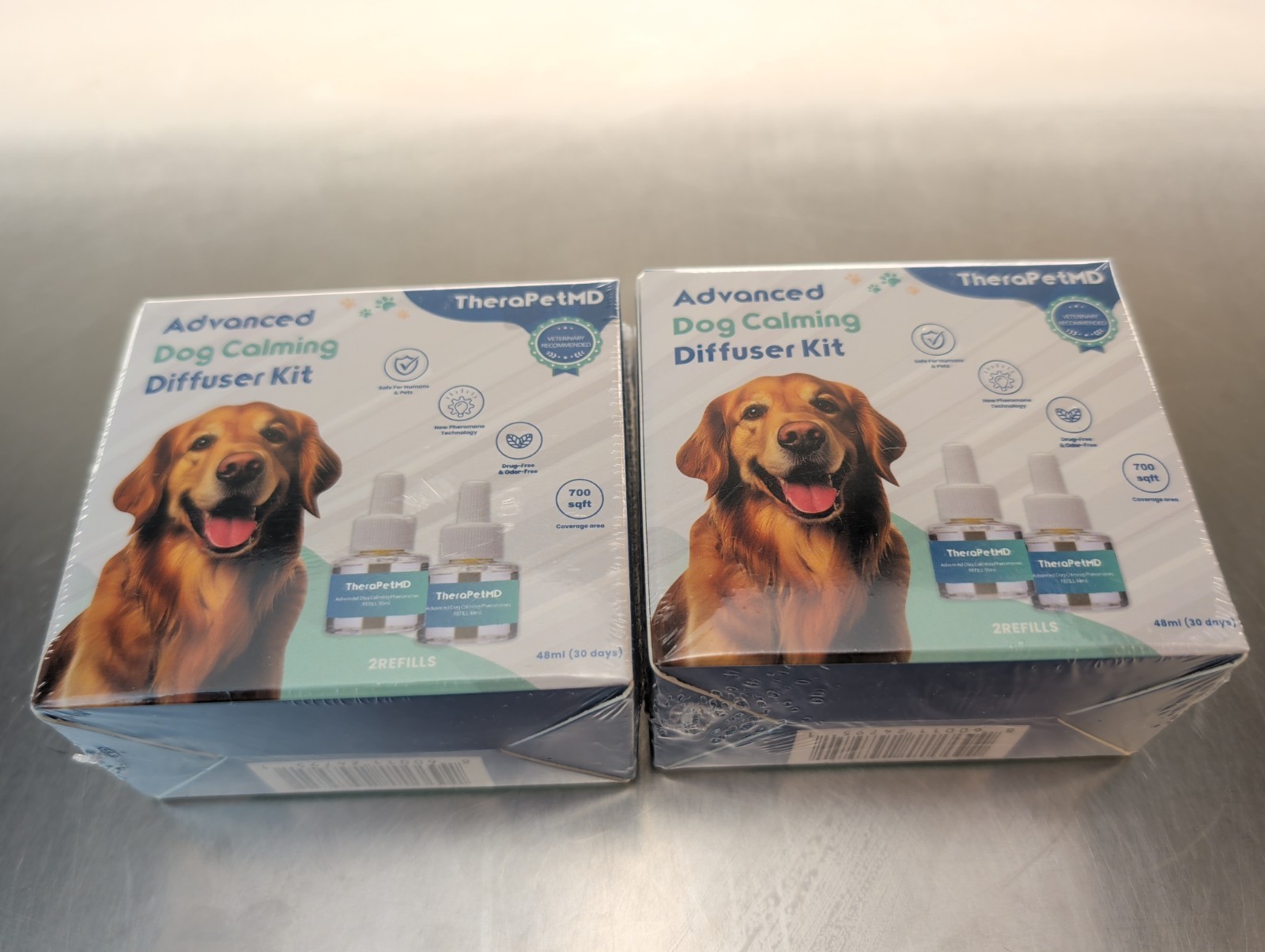 2 TheraPetMD Advanced Dog Calming Diffuser Kits 2 Refills Per Box 48ml