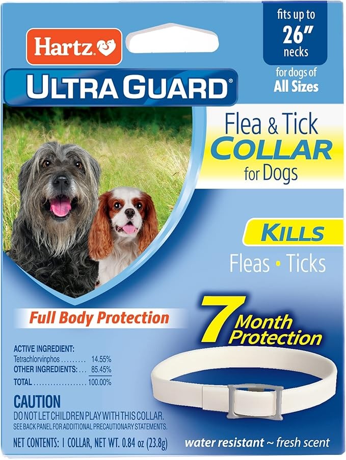 Hartz UltraGuard Flea & Tick Collar for Dogs and Puppies 26 inch 7 Month