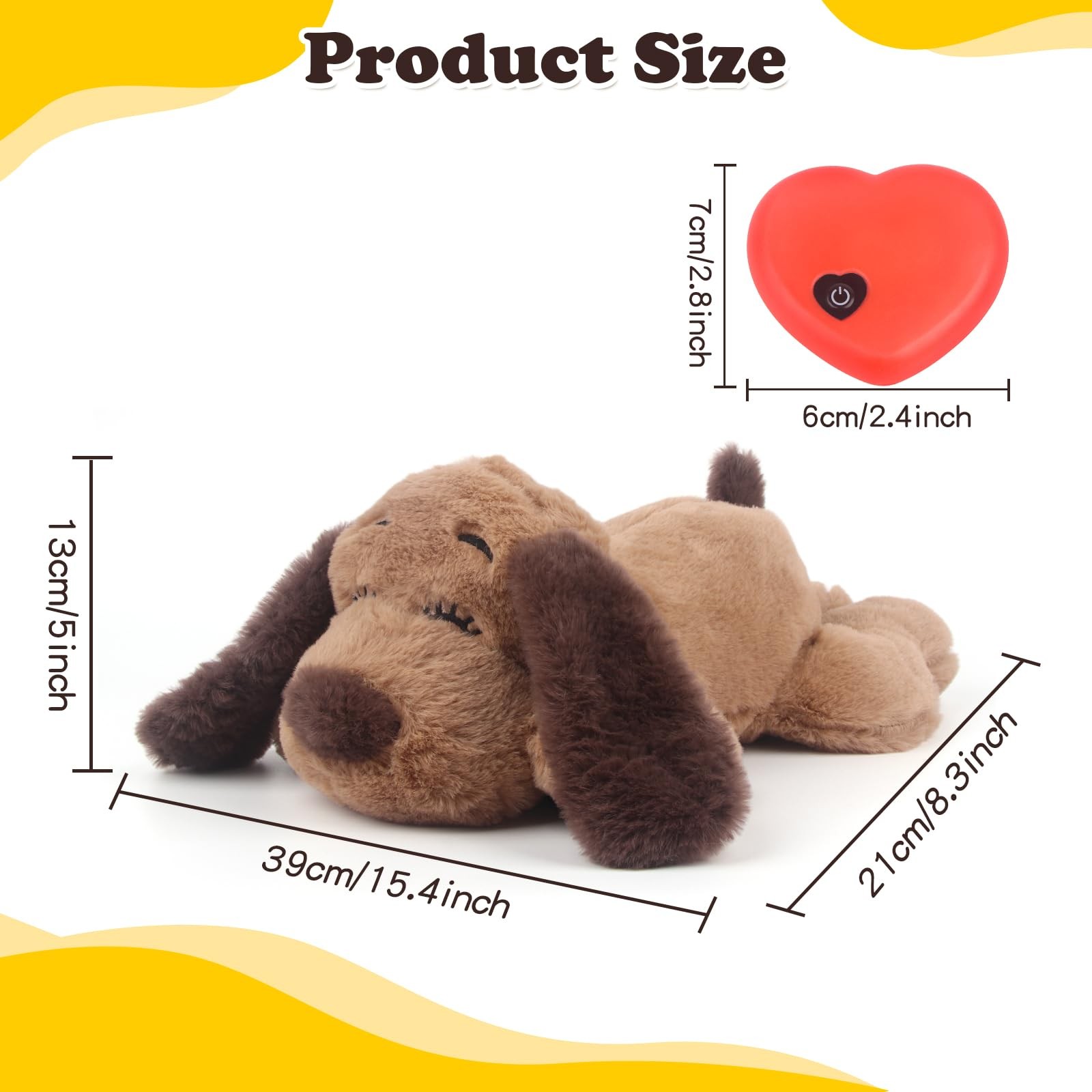 Heartbeat Puppy Toy Dog Anxiety Relief Calming Aid Heartbeat Stuffed Animals …