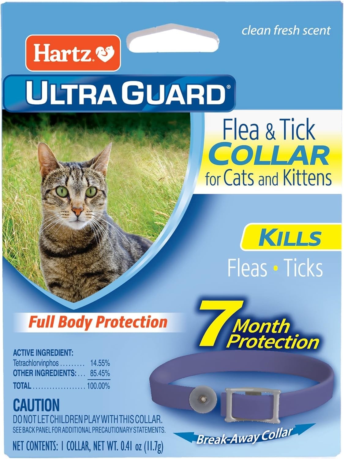 Hartz UltraGuard Purple Flea & Tick Collar for Cats and Kittens – 7 Month
