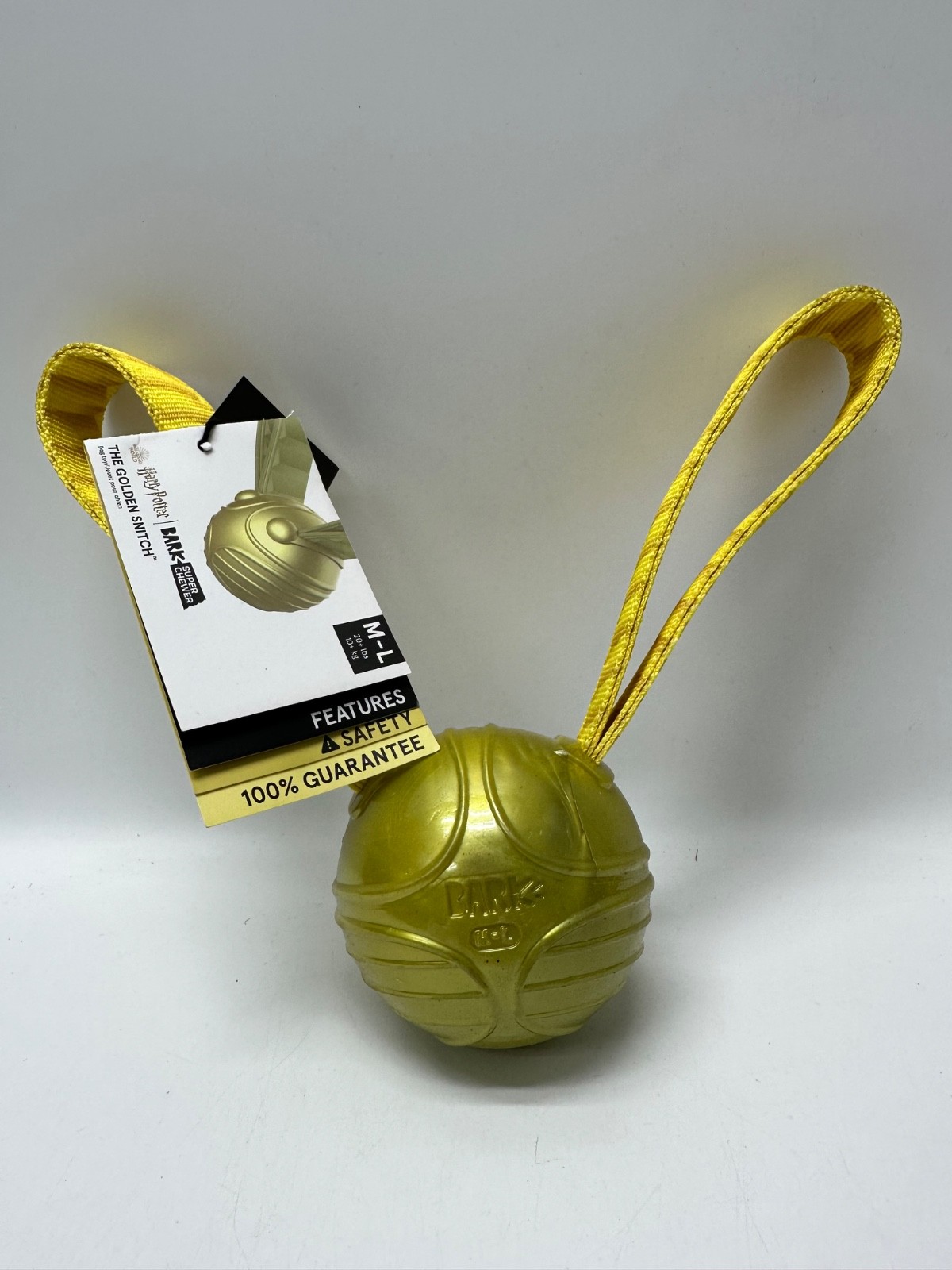 Bark Box M-L Golden Snitch Dog Toy Super Chewer Active Play Only Harry Potter