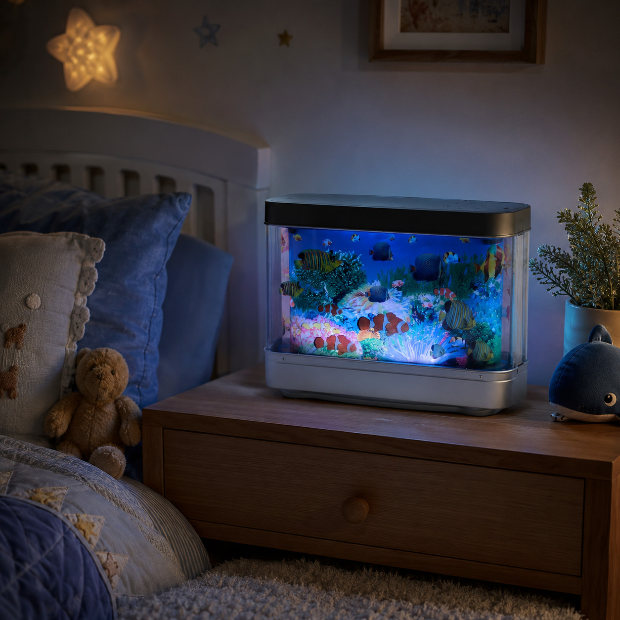 Realistic Moving Tropical Artificial Fish Aquarium Lamp Perfect for Kids Adults