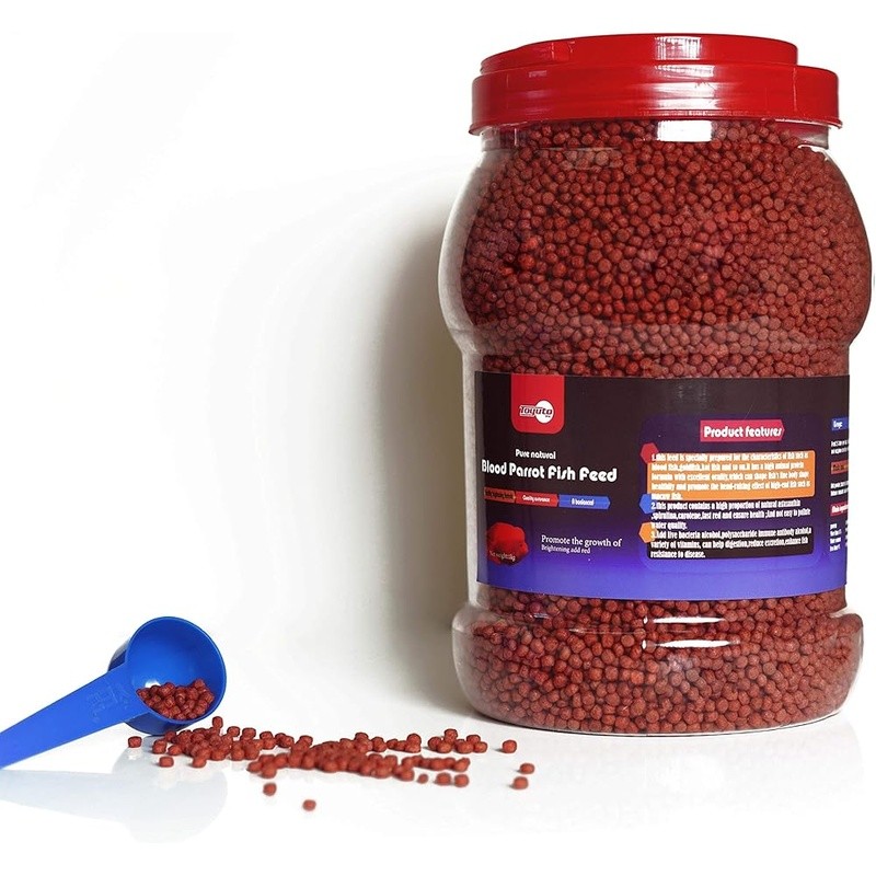 Floating Cichlid Pellets Astaxanthin Color Boost Easy Digest Fish Food New